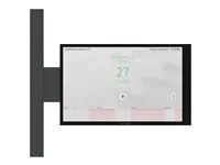 Montážní sada (boční montážní konzola, plochý montážní držák) - pro dotyková obrazovka - hliník, ocel - černá - sloupek - pro Touch Screen TSW-770-B-S