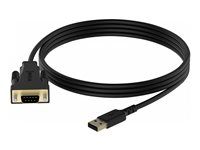 Sériový adaptér - USB - RS-232 - černá