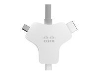 Kabel video / audio / data - HDMI s piny (male) do HDMI, Mini DisplayPort, USB-C s piny (male) - 9 m - pro Webex Room Kit Mini - No Encryption and No Radio, Room Kit Pro