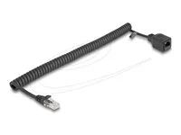 RJ45 Coiled Cable plug to jack Cat.5e UT