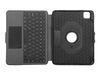 Targus Versavu - Klávesnice a pouzdro - s trackpad - podsvícená - bezdrátový - Bluetooth 5.0 - QWERTZ - německá - černá