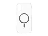 Zadní kryt pro mobilní telefon - kompatibilita s MagSafe - termoplastický polyuretan (TPU), polykarbonát (PC), oleofóbní povrch - černá, průhledná - pro Apple iPhone 16 Plus