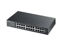 Zyxel GS-1100-24E - Prepínac - nerízený - 24 x 10/100/1000 - Lze montovat do rozvadece, desktop, pro pripevnení na zed