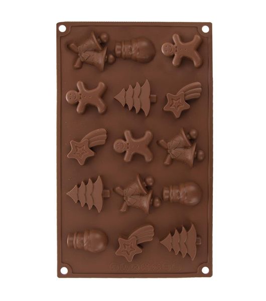 Forma na pečení vánočního cukroví ORION 29x17x1,5 cm hnědá