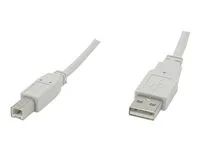 C2G 16.4ft USB to USB B Cable - USB A to USB B - USB 2.0 - White - M/M - Kabel USB - USB (M) do USB typ B (M) - USB 2.0 - 5 m - bílá