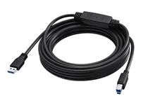 Vision - Kabel USB - USB typ A (M) do USB Type B (M) - USB 3.0 - 5 m - aktivní inline booster - cerná