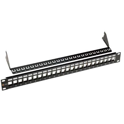 SOLARIX 19" Neosazený UNI patch panel 24 portů 1U