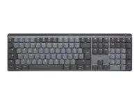 Klávesnice - podsvícená - bezdrátový - Bluetooth LE - QWERTY - britská - klávesový spínač: funkce Tactile Quiet - grafit