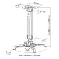 SBOX Ceiling projector mount PM-18S