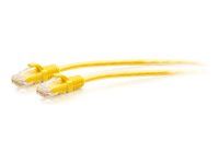 Yellow - Patch kabel - RJ-45 (M) do RJ-45 (M) - 3 m - 4.8 mm - UTP - CAT 6a - lisovaný, provedení bez hrbolků - žlutá