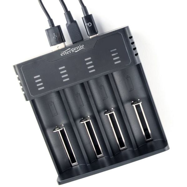 GEMBIRD Ni-MH + Li-ion Fast Battery Charger, černá