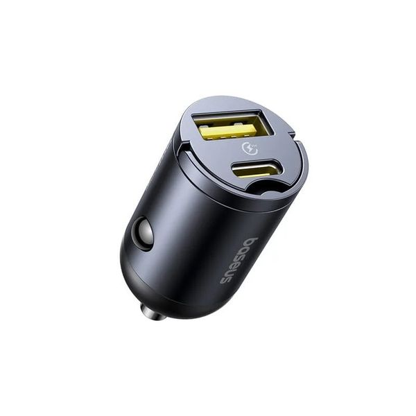 Baseus Tiny Star Mini Nabíječka do Auta USB-A/USB-C 30W Cosmic Black