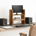 vidaXL Stolový organizér nastav. staré drevo 40x17x41cm kompozit.drevo