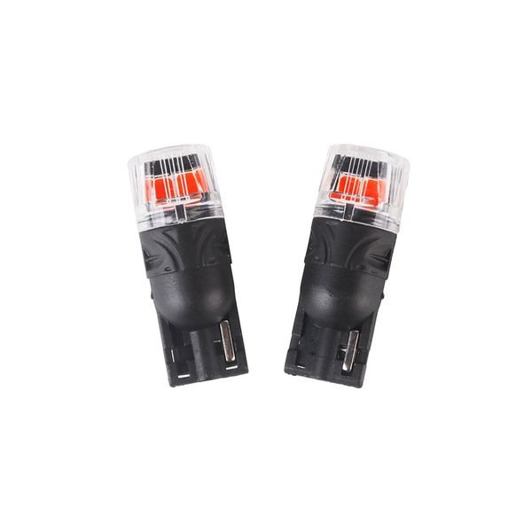 Autožárovka LED T10 12V CARCLEVER 4LED 2835SMD červená