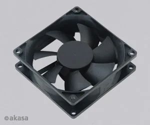 přídavný ventilátor Akasa 80x80x25 black OEM H