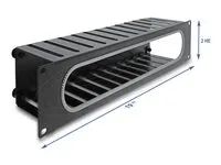 19  2U Cable Management Routing Panel wi