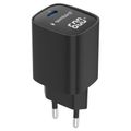 GEMBIRD Nabíječka, USB-C, 60W, LCD, černá