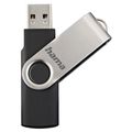 HAMA Rotate, USB Klíč, 8GB, stříbrný/černý