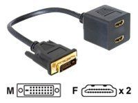 Kabel obrazovky - HDMI (F) do DVI-D (M) - 20 cm
