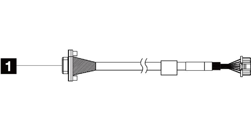 ThinkSystem V2/V3 1U Front VGA Cable Kit