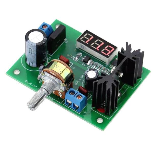 Napájecí modul, stabilizovaný zdroj s LM317 a voltmetrem