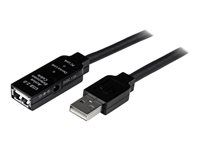 M/F - USB extension cable - USB (M) to USB (F) - USB 2.0 - 66 ft - active - black - USB2AAEXT20M - Prodlužovací šňůra USB - USB (M) do USB (F) - USB 2.0 - 20 m - aktivní - černá - pro P/N: SVA5H2NEUA, UUSBOTG