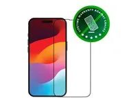 Ochrana obrazovky pro mobilní telefon - bulk - barva rámu černá - pro Apple iPhone 15
