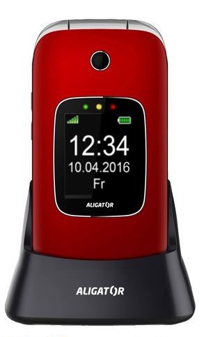 ALIGATOR V650 Senior červeno-stříbrný+st.nab