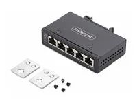 IP30 - TAA - Přepínač - neřízený - 5 x 10/100/1000Base-T - lze montovat na konzolu DIN, pro připevnění na zeď - DC - kompatibilní s TAA