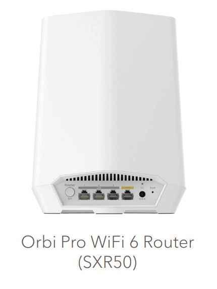 Netgear 5PT orbi pro AX5400 mesh, rout