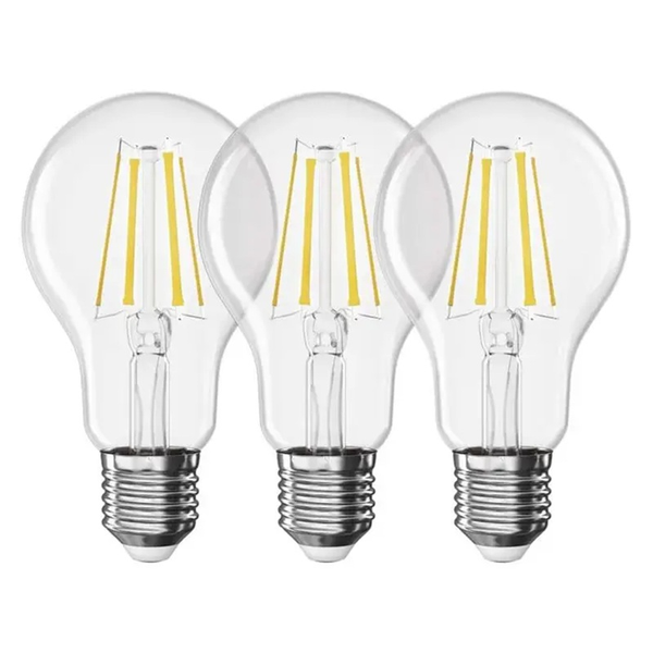 Žárovka Filament LED E27 5,9W bílá přírodní EMOS ZF5D43.3 sada 3ks