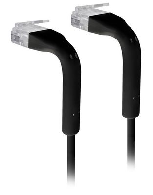 Ubiquiti U-Cable-PATCH-RJ45-BK, Ethernet Patch Kabel, 0,1m (0,22m s konektory), Cat6, černý