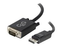 C2G 6ft DisplayPort to VGA Adapter Cable - M/M - Kabel DisplayPort - DisplayPort (M) do HD-15 (VGA) (M) - 1.83 m - cerná