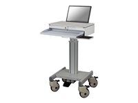Vozík - pro notebook / klávesnice / myš - zdravotní - šedá - velikost obrazovky: 10"-18"