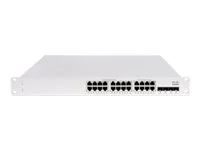 Přepínač - řízený - 24 x 10/100/1000 (PoE+) + 4 x gigabitů SFP - Lze montovat do rozvaděče - PoE+ (370 W) - pro P/N: MA-CBL-100G-1M, MA-CBL-100G-3M, MA-CBL-100G-50CM, MA-SFP-10GB-ER, MA-SFP-10GB-ZR