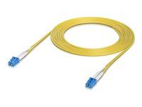 Patch kabel - jednoduchý režim LC/UPC (M) do jednoduchý režim LC/UPC (M) - 10 m - 2 mm - optické vlákno - duplex - OS2 - neobsahuje halogen, vnitřní - žlutá