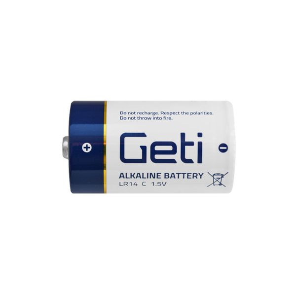 Baterie C (LR14) alkalická GETI