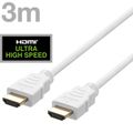 DELTACO Kabel HDMI 2.1 M/M 3m, 8K Ultra High, bílý
