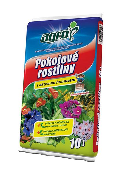 Substrát pro pokojové rostliny AGRO 10l