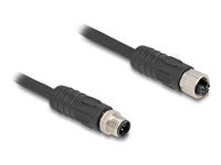 M12 Cable L-coded 4 pin male to female P