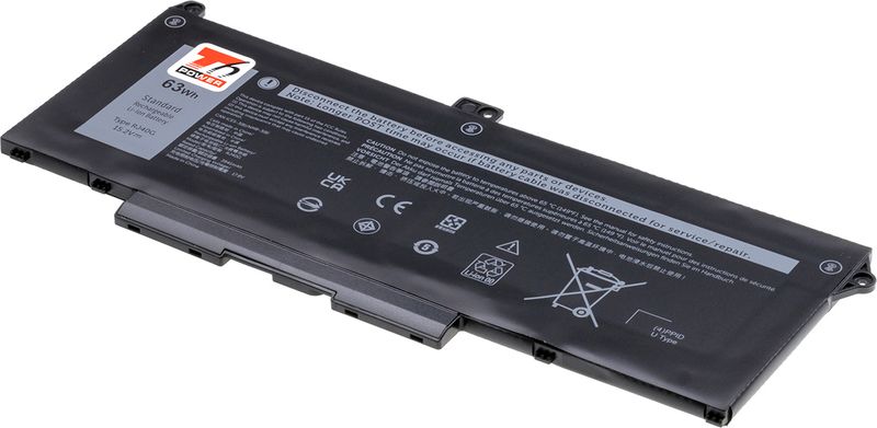 Baterie T6 Power pro Dell Latitude 5420, 5520, Precision 3560, 4100mAh, 63Wh, 4cell, Li-pol