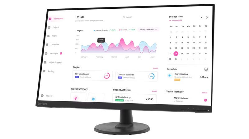 Lenovo D32-40/31,5"VA/1920x1080/3000:1/60Hz/4ms