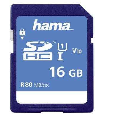 HAMA HighSpeed SD karta, 16 GB, 80 MB/s