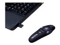 Ukazovátko projektoru - bezdrátový - bezdrátový přijímač USB - černá