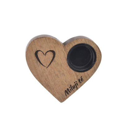 ORION Svíčka z mangového dřeva I love you