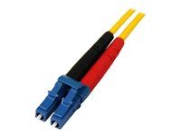 Startech 1m Fiber Optic Cable - Single-Mode Duplex 9/125 - LSZH - LC/LC - OS1 - LC to LC Fiber Patch Cable (SMFIBLCLC1) - Patch kabel - jednoduchý režim LC (M) do jednoduchý režim LC (M) - 1 m - 1 m - optické vlákno - duplex - 9 / 125 mikron - OS1 - lisovaný - žlutá - pro P/N: SFP100BBXDST, SFP100BBXUST, SFP10GBBXDST, SFP10GBBXUST, SFP10GBLRST, SFP10GBZRST