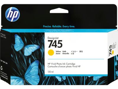 HP 745 inkoustová náplň žlutá, F9J96A