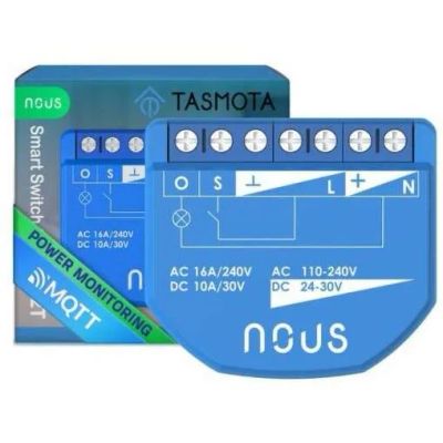 NOUS B2T, Tasmota SMART Switch, přepínač (s měřákem)