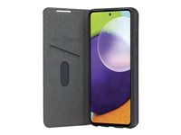 Pouzdro s klopou pro mobilní telefon - polyuretan (PU), plast - černá - pro Samsung Galaxy A52