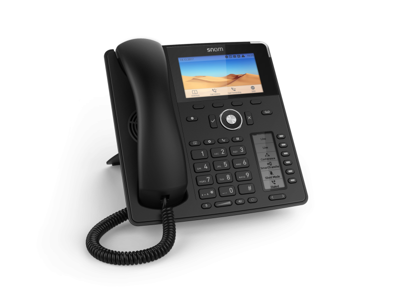 SNOM D785 IP tel.,PoE, 4,3" LCD, 6 (24) prog. tl.,